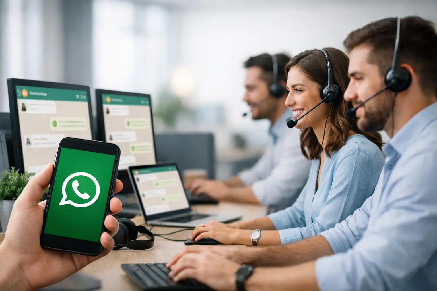 WhatsApp pentru mai mulți agenți: dispozitive conectate sau inbox partajat?